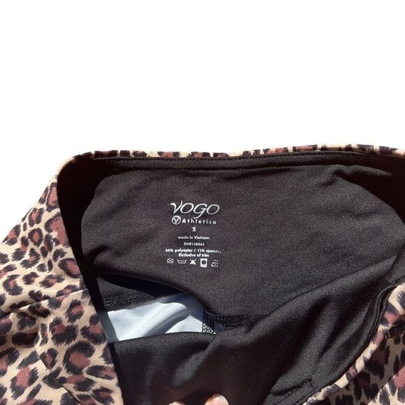 VOGO ATHLETICA Cheetah Print Leggings Size Small - Picture 4 of 7